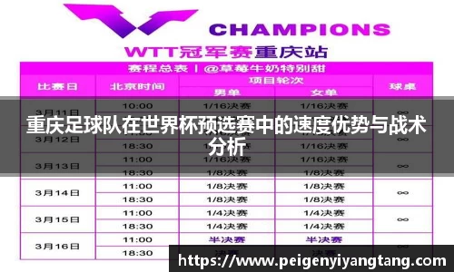 重庆足球队在世界杯预选赛中的速度优势与战术分析